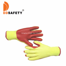 Rubber Coated Antisliping Working Protection Gloves